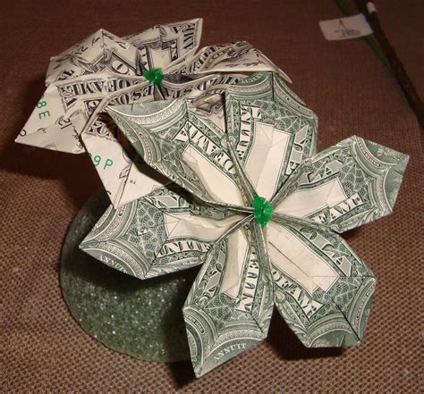 The idea and design by. . Origami money flower easy